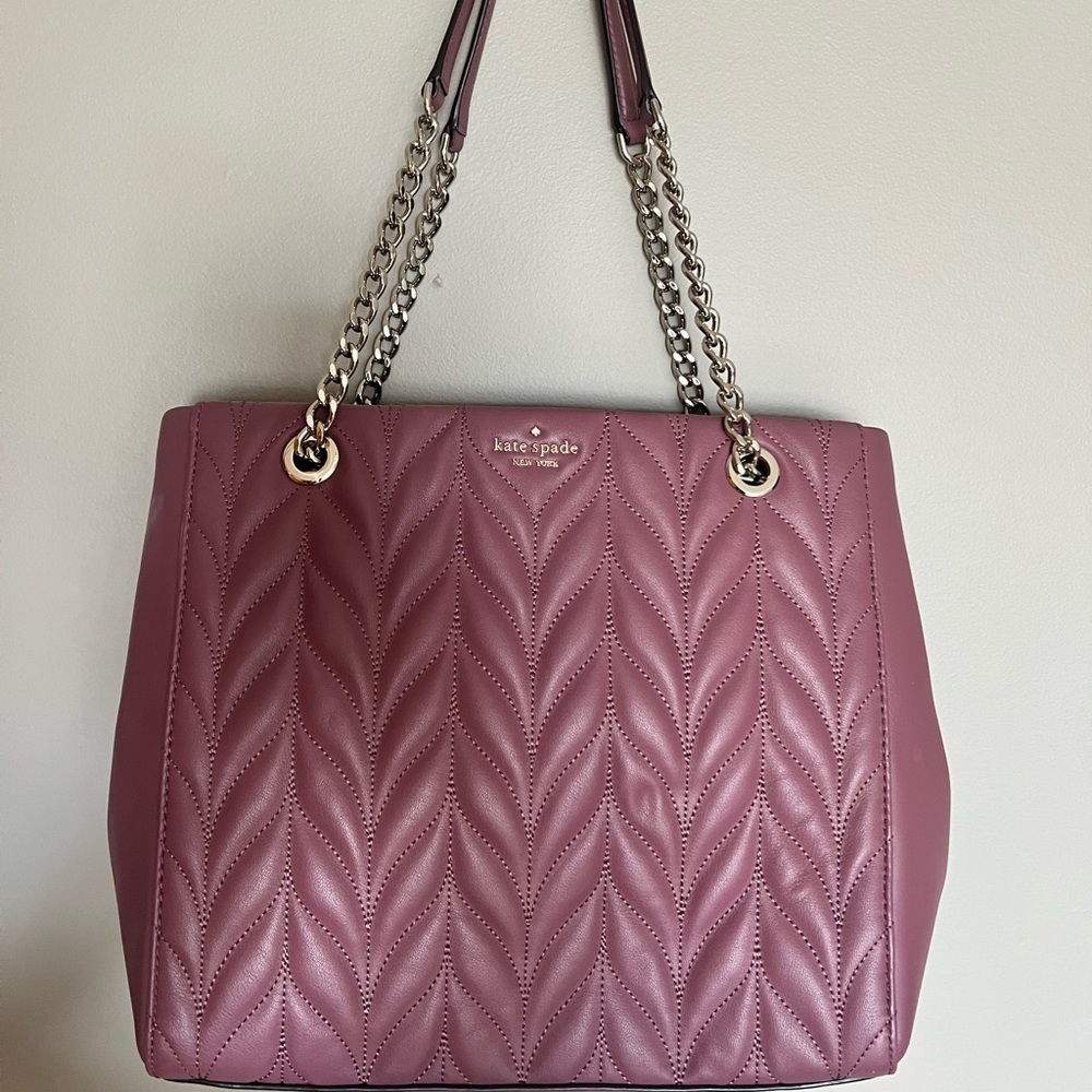 Kate Spade Plumberry Willis Briar Lane Quilted Satchel like new